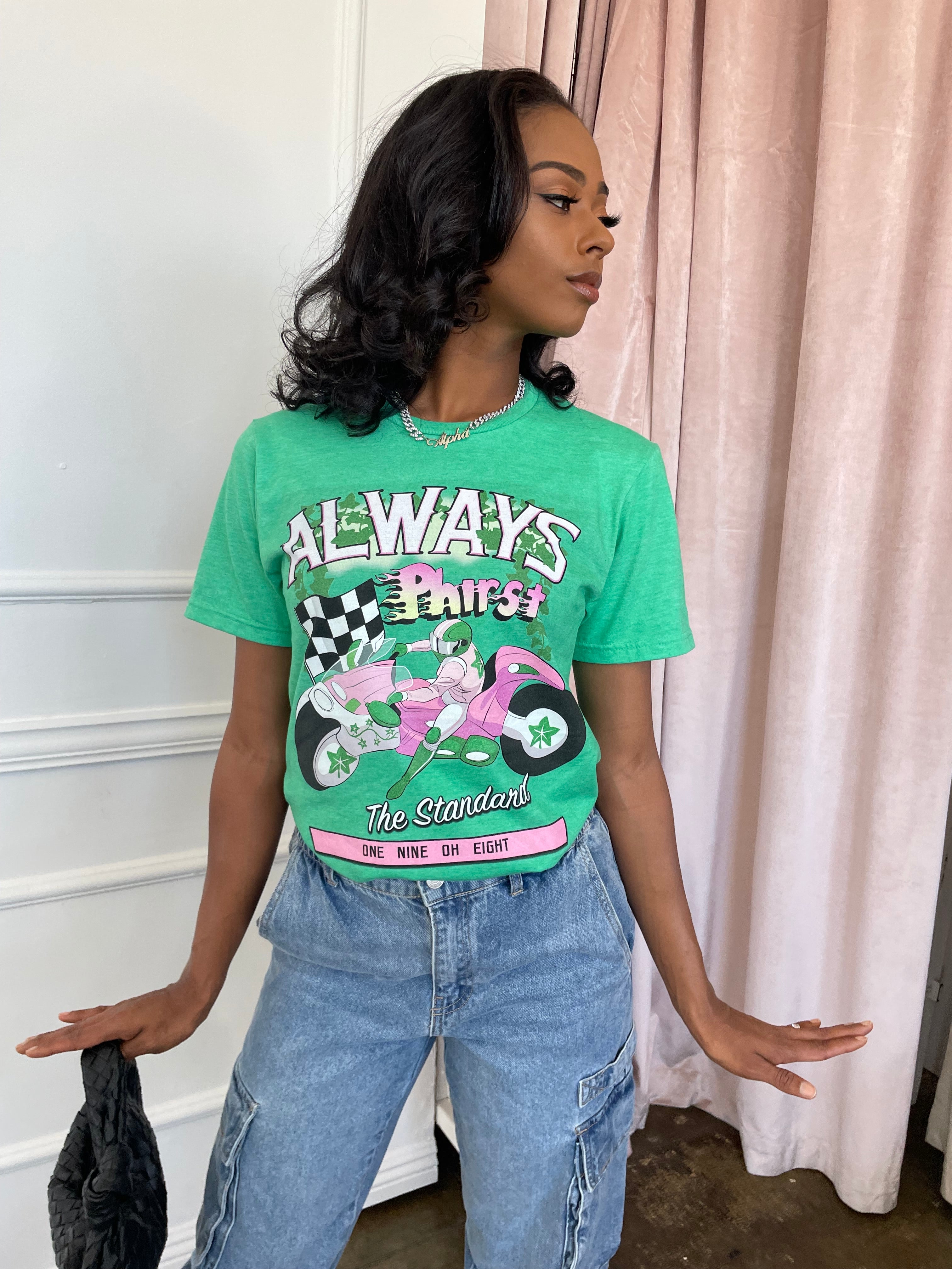 Always Phirst Tee in Green