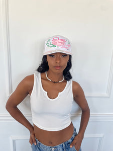 Ivy League Hat in White