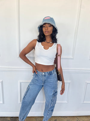 Ivy League Denim Bucket Hat