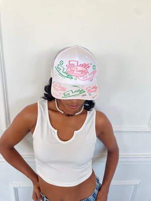 Ivy League Hat in White