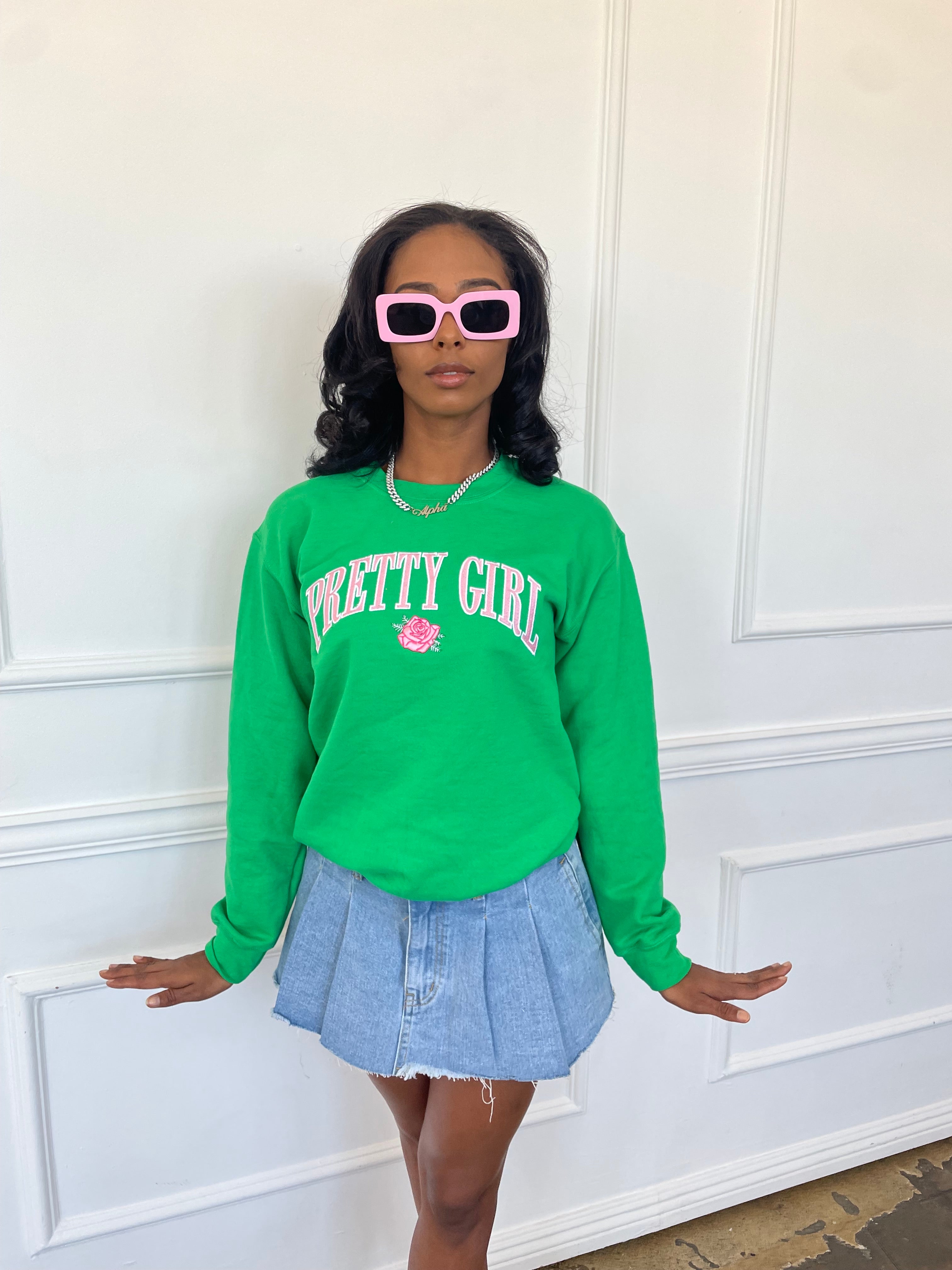 Pretty Girl Sweater in Green