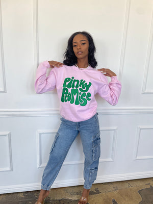 Pinky Promise Sweatshirt in Pink (Ships on 4/24)