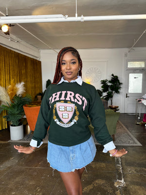Phirst Sweater in Forest Green (Ships on 12/4)
