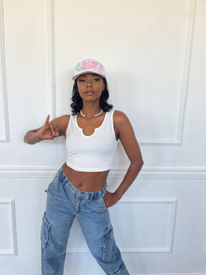 Ivy League Hat in White