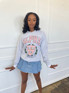 Alpha Sweatshirt in Ash Grey (Ships on 12/4)