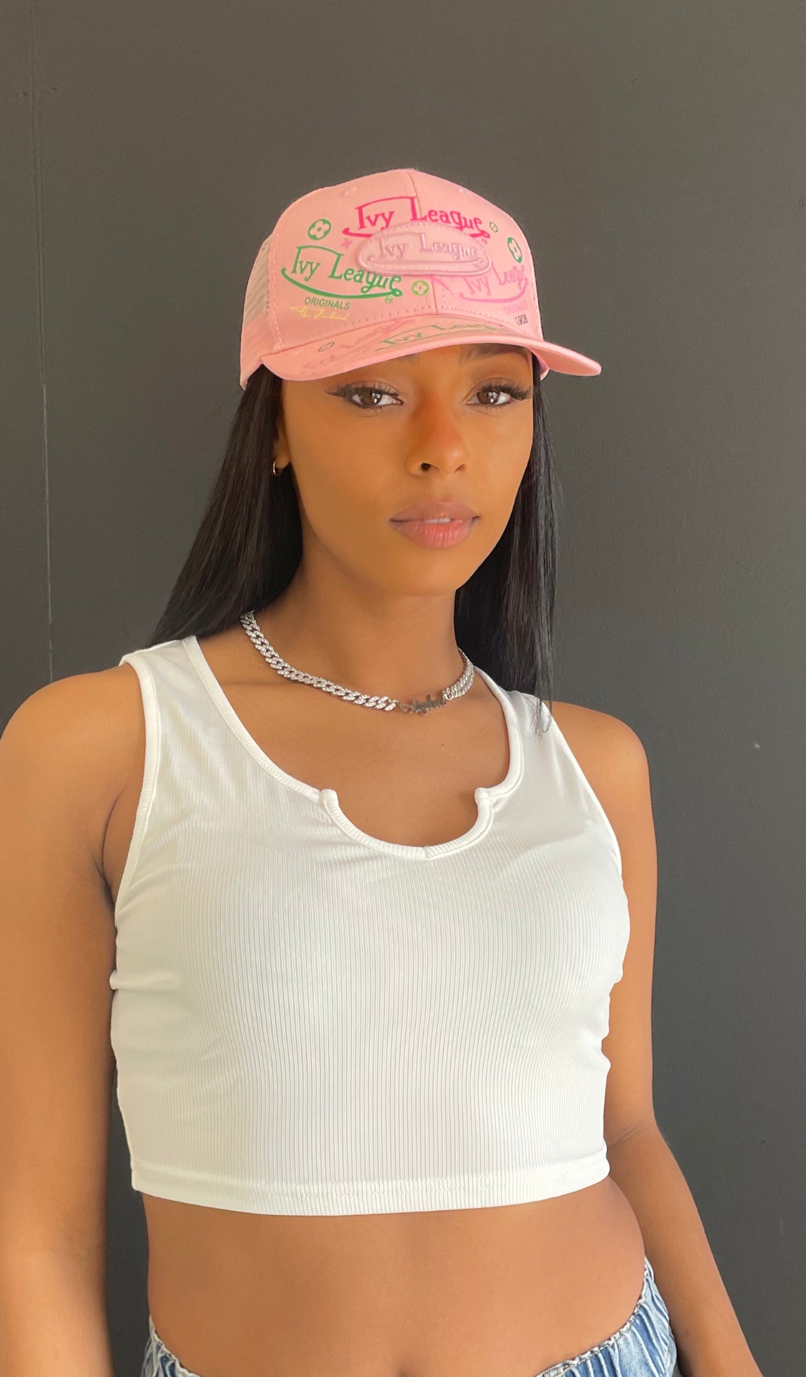 Ivy League Hat in Pink