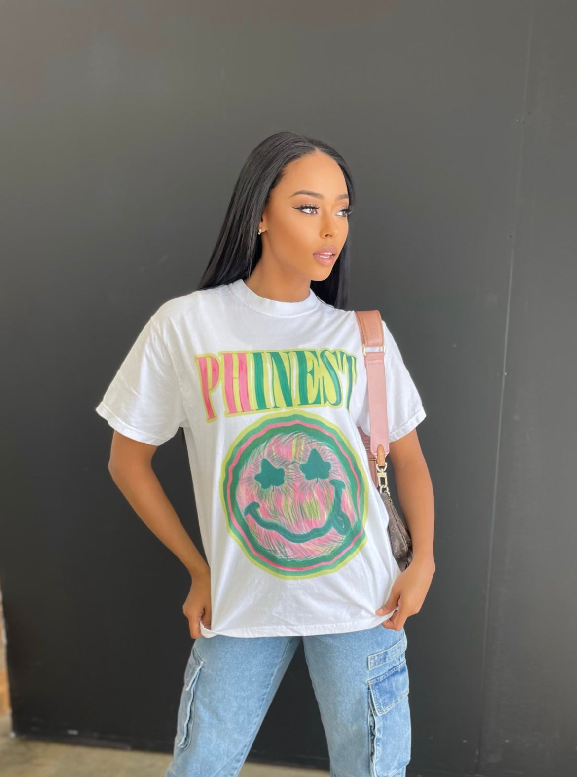Phinest Smiley Tee in White