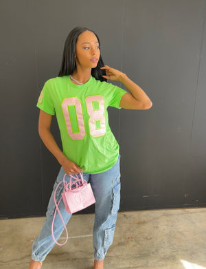 08 Tee in Lime Green