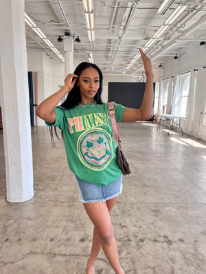 Phinest Smiley Tee in Green