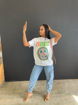 Phinest Smiley Tee in White