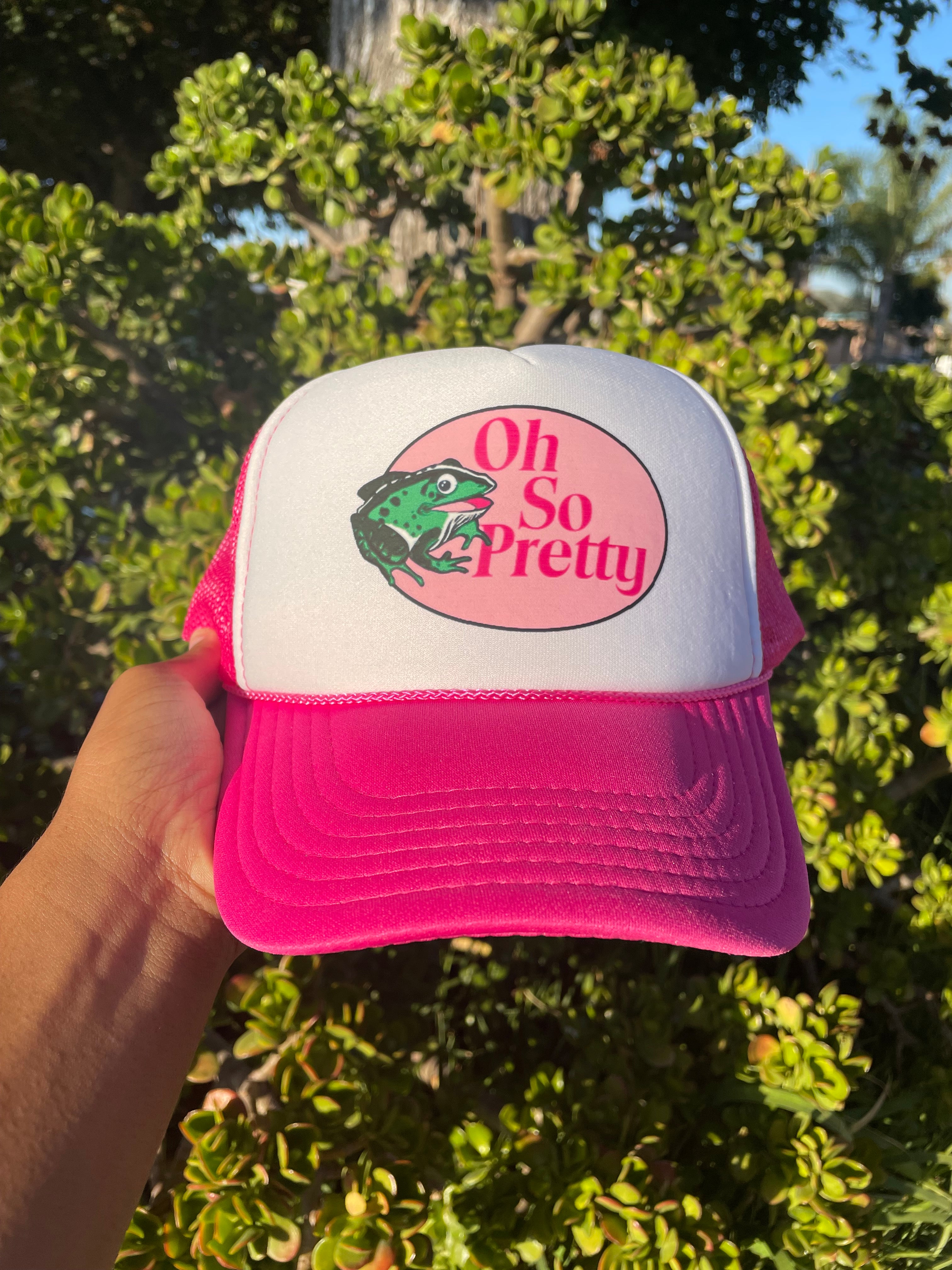 Oh So Pretty Trucker Hat in Pink