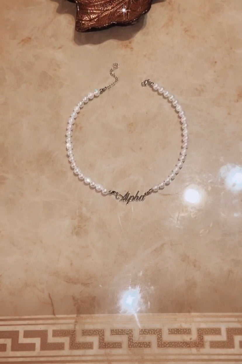 Alpha Pearl Necklace