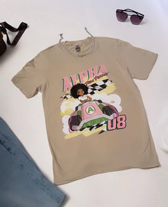 Alpha Racer Tee in Tan