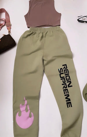 Oh So LA Sweats in Sage Green