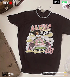 Alpha Racer Tee in Black