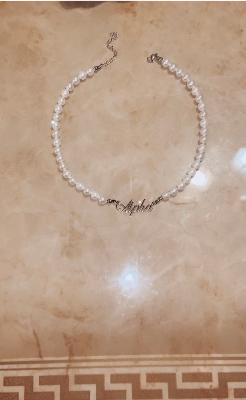 Alpha Pearl Necklace