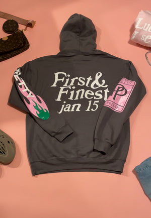 I See Ivies Hoodie in Charcoal Grey