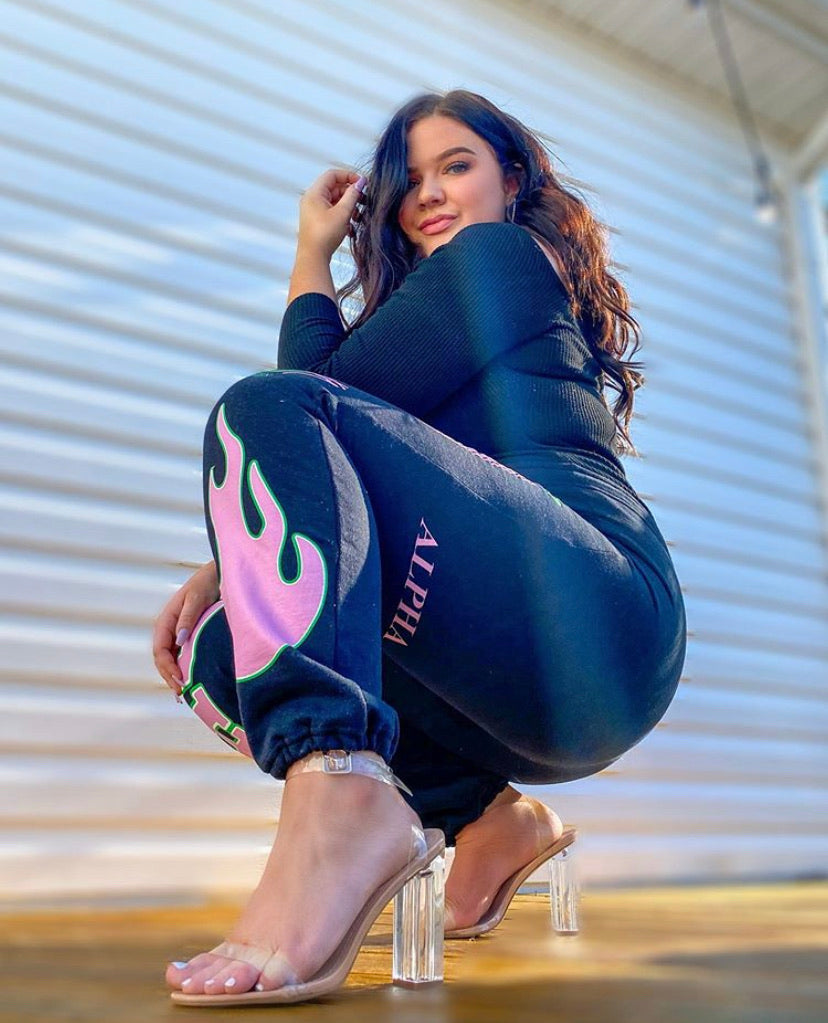 Oh So Luxe Sweats in Black