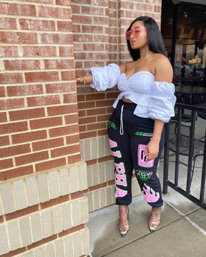 Oh So Luxe Sweats in Black
