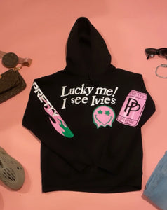 I See Ivies Hoodie in Black
