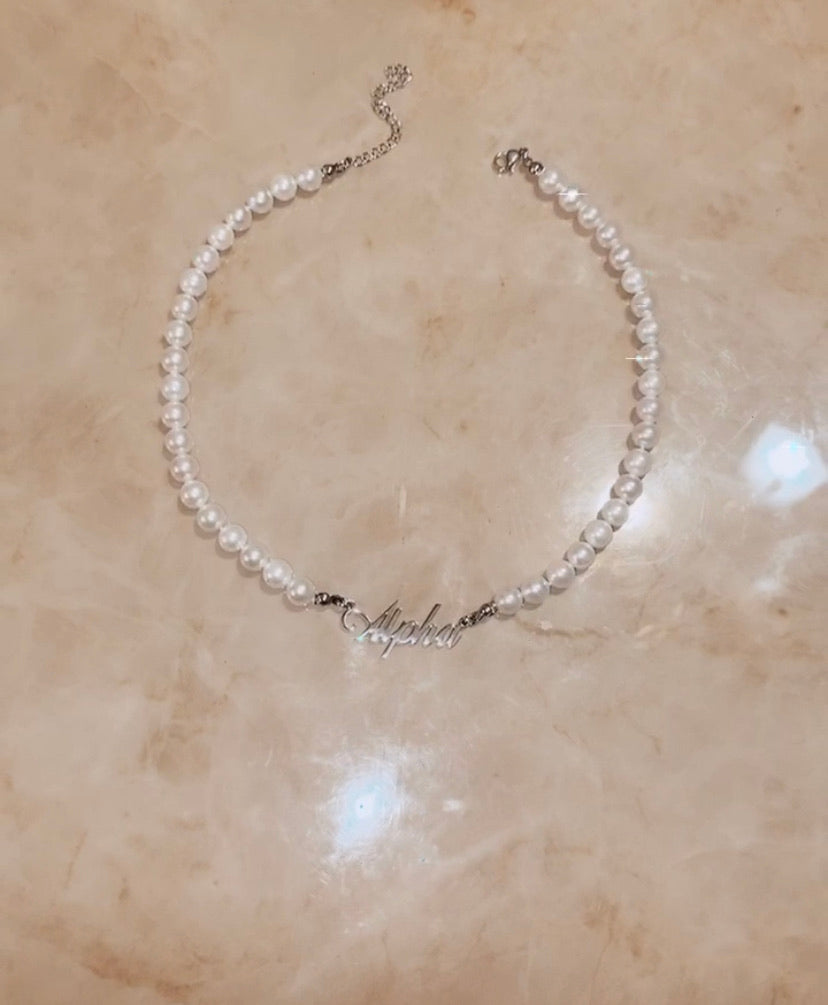 Alpha Pearl Necklace