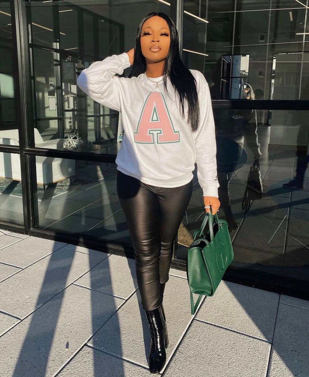 Alpha Letter Sweater