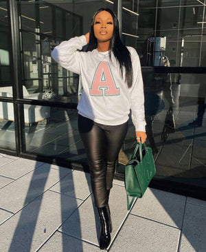 Alpha Letter Sweater