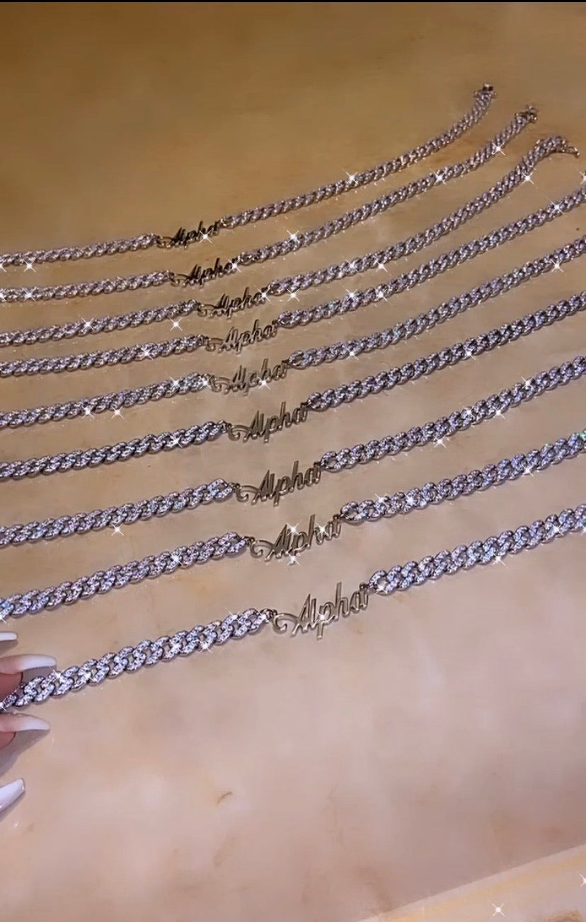 Alpha Cuban Link in Silver