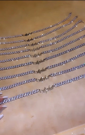 Alpha Cuban Link in Silver
